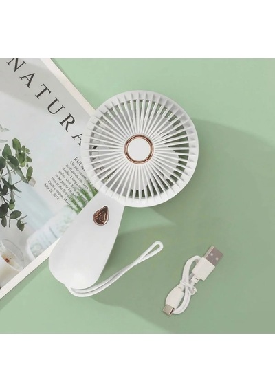 3 Kademeli Çanta Tipi El Fanı Taşınabilir Mini Serinletici Silikon Askılı Fan Zb103 5468
