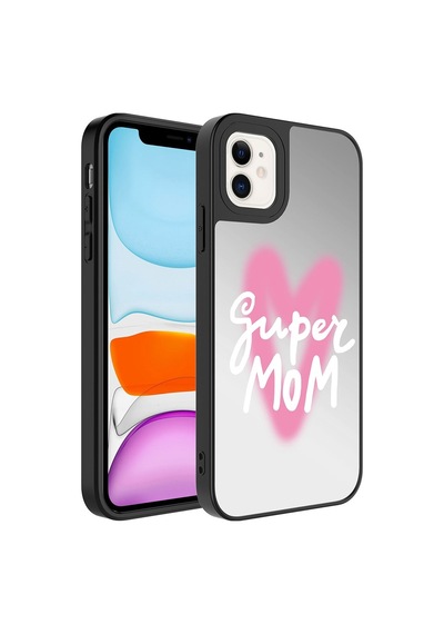 Apple Uyumlu  iPhone 12 Kılıf Aynalı Desenli Kamera Korumalı Parlak Zore Mirror Kılıf