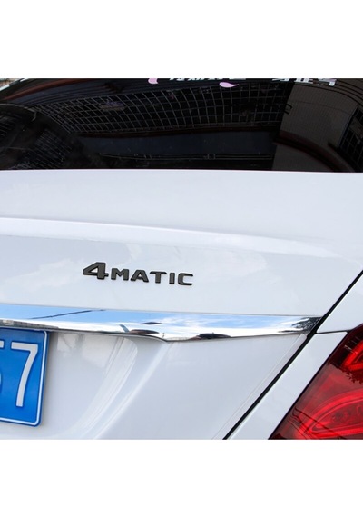 4 Matıc Siyah Bagaj Yazısı Arma Yazı Logo Sticker Universal