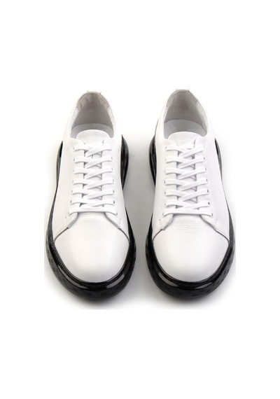 Bambi Beyaz Leather Erkek Sneaker E01081010303 Beyaz
