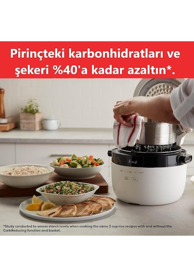 Instant Pot Hızlı Pilav Pişirici Ve Buharlı Pişirici - Otomatik, Buharlı Pişirici, Sote Ve Kızartma Makinesi, 40 Diğer