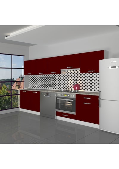 Decoraktiv Elite 280 Ankastre Fırın Modüllü Mdf Hazır Mutfak Dolabı - Tezgah Dahil - Bordo Decoraktiv Elite 280 Ankastre Fırın Modüllü Mdf Hazır Mutfak Dolabı - Tezgah Dahil - Bordo