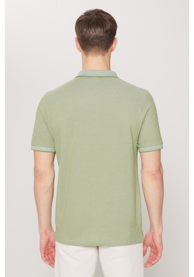 Ac&Co / Altınyıldız Classics Erkek Yeşil Polo Yaka Cepli Regular Fit Bol Kesim Düz Tişört 4A4820200004YslxXL Yeşil