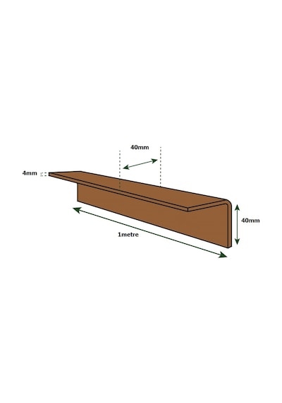 200Adet 1Metre - Karton Köşebent - Palet Köşebent - 40X40X4Mm