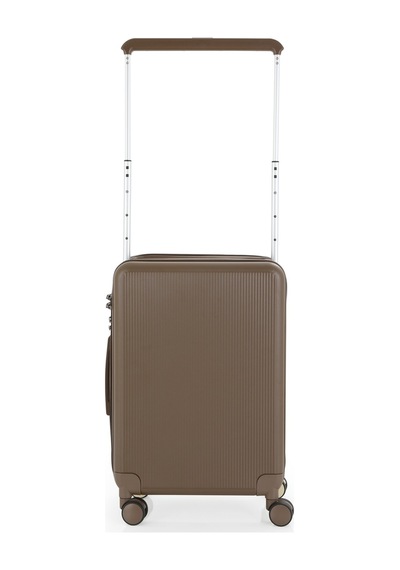 Baggaj V2403 Pc Katlanır Kabin Boy Valiz Yellow/coffe