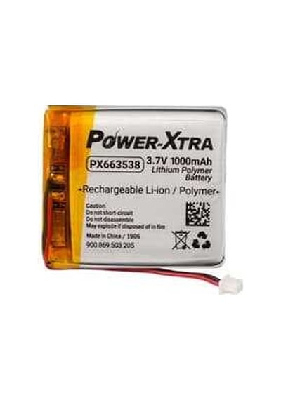 3.7V 1000mAh Li-Po Pil (Lityum Polimer Pil) - Soketsiz