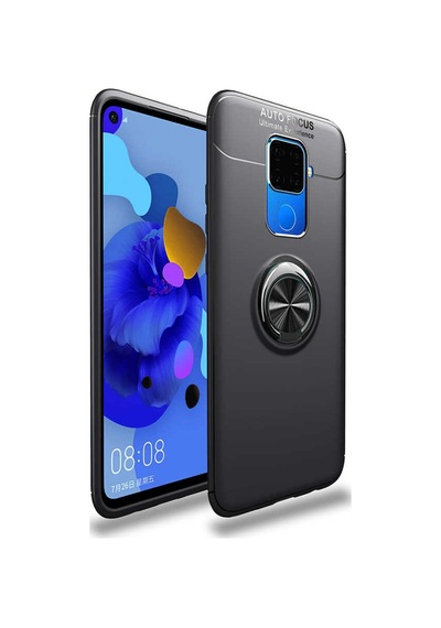 Huawei Mate 30 Lite Kılıf Yüzüklü Magnetli Ravel Case