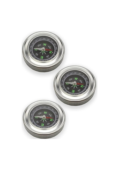 Pusula - Metal Gövdeli Profesyonel 60mm Taşınabilir El Pusulası Dayanıklı Çelik Kasa, Yuvarla