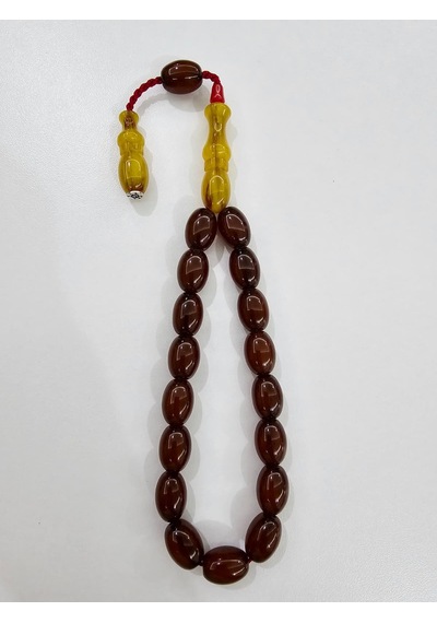 Zeyzun Usta İmzalı Bilek Boy Efe Maskot Sıkma Kehribar Tespih 15 10904399