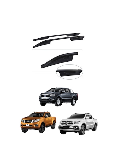 Tavan Çıtası Siyah Falcon Ranger & Navara & X-class