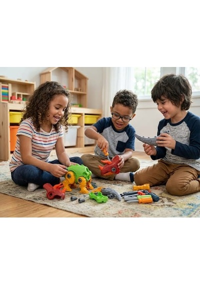 Dinazor Atolyesi Kendin Yap Kolay Montajlı 18 Cm Motor Becerilerini Geliştiren Oyuncak Dinazor Seti 22732295