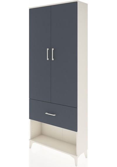 Arges Dolap 3 Raflı Tek Çekmeceli 2 Kapaklı 88x30x221 Aytaşı-... Aytaşı