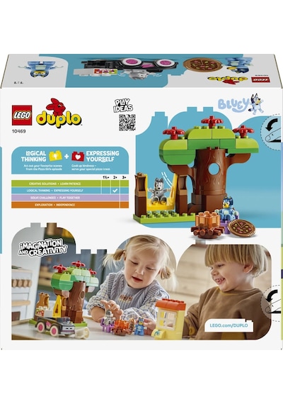 LEGO® DUPLO® Bluey Pizzacı Kızlar: Muffin ve Bluey 10469 - 2 Yaş ve Üzeri Çocuklar için Figür İçeren Oyuncak Yapım Seti (44 Parça)