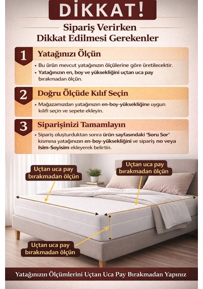 Klass.yatak Pedi& Şiltesi. Fermuarlı Yatak Kılıfı