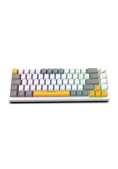 Ikg-457 Empousa Red Swıtch Rgb Kablolu Mekanık Gamıng Klavye-beyaz