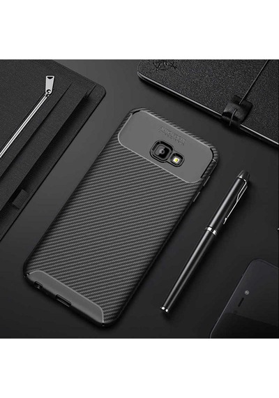 Samsung Uyumlu Galaxy J4 Plus Kılıf Zore Negro Silikon Kapak Siyah