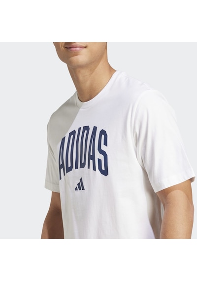 Adidas Jm6416 M Collegıate T Erkek Tişört Beyaz