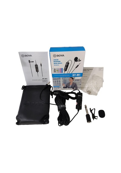 By-m1 Akıllı Telefon Ve Canon/nikon Kamera İçin 3,5 Mm Lavalier-mikrofon, Siyah, Kullanma Kılavuzu İngilizce Dil