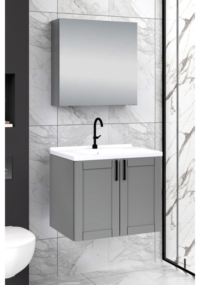 %100 Mdf 65 Cm Riva Banyo Dolabı Beyaz