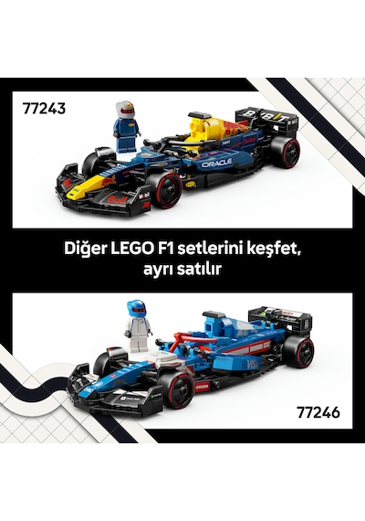 LEGO® Speed Champions Visa Cash App RB VCARB 01 F1® Yarış Arabası 77246 - Yetişkinler için Koleksiyonluk Yarış Arabası Yapım Seti (248P)