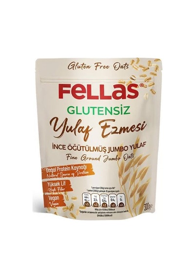 Fellas Glutensiz Yulaf Ezmesi 300g 12'li Paket