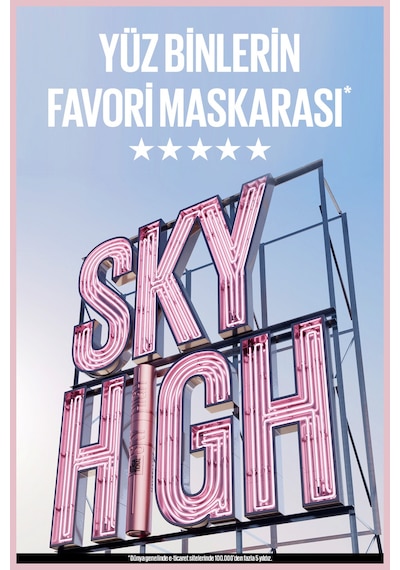 Lash Sensational Sky High Maskara 2'li Set Electro Black