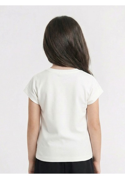 Xo Kids Kız Çocuk Tişort 1-4 Yaş 38628 Ekru