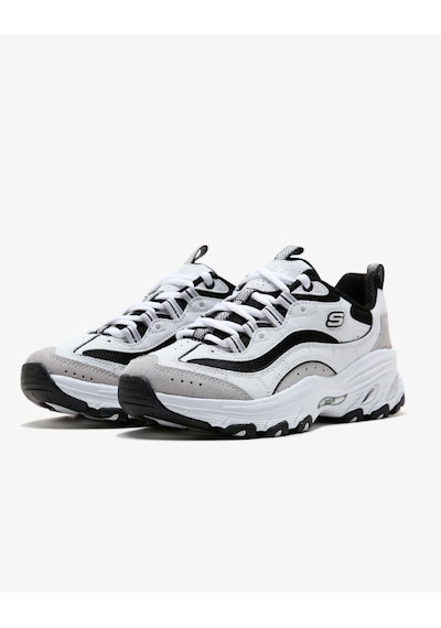 Skechers Arch Fit D'Lites Kadın Sneakers - Beyaz 149805 WBK Beyaz Skechers Arch Fit D'Lites Kadın Sneakers - Beyaz 149805 WBK Beyaz