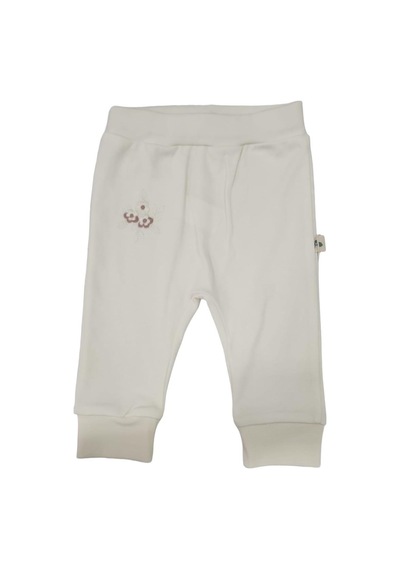 Ciccim Baby Pantolon Manşetli Flower Garden Naturel-11021 Ekru