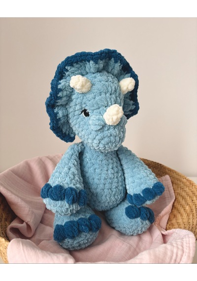 Dusty The Dinosaur Peluş Oyuncak Açık Mavi - Lacivert