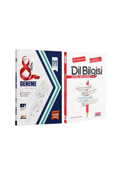 Hız Renk Tyt 8 Li Deneme Ve Akm Dil Bilgisi Soru Bankası Seti 2 Kitap