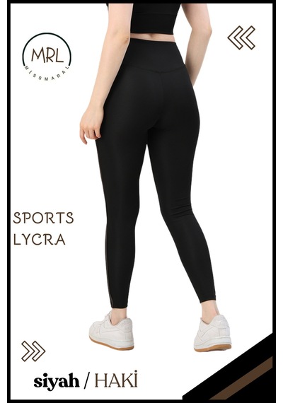 Missmaral Kadın Yüksek Bel Toparlayıcı Spor Tayt Siyah / Haki Şerit Detaylı Lycralı Dalgıç 1041 Siyah Haki - 690831555 Siyah Haki Missmaral Kadın Yüksek Bel Toparlayıcı Spor Tayt Siyah / Haki Şerit Detaylı Lycralı Dalgıç 1041 Siyah Haki - 690831555 Siyah Haki