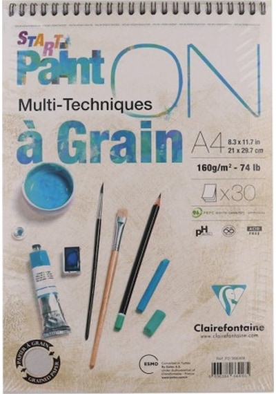 Claırefontaıne Resim Defteri Paınt-on A Graın Start Çizim Blok 30 Yp A4 160 Gr Pd966418