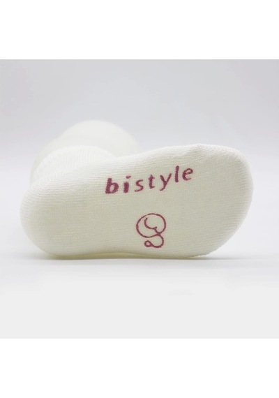 Bistyle Puanlı Kaymaz Penye Soket Çorap 3'lü Bs10108 Pudra Pudra