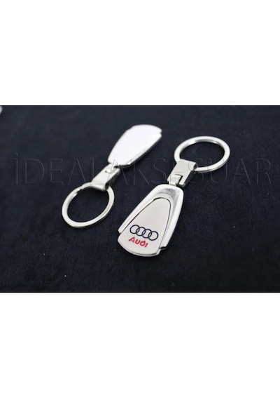 Audi Metal Oval Anahtarlık Şık Kaliteli Aksesuar Çanta Araba New