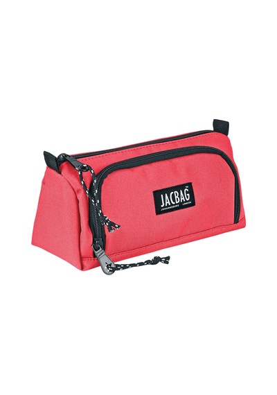 Jacbag Prime Xl-lastik Ayraçlı İki Bölmeli Kalem Kutusu Prime Xl-mercan renkli
