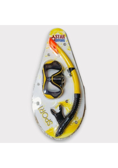 Star Diving Dalış Maskesi Ve Snorkel Yetişkin - 51715-sarı Çok Renkli