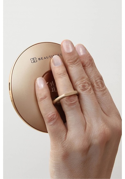Beautifect Glow Compact Lüks Sensörlü Kompakt Ayna Makyaj Aynaları Altın - Beyaz