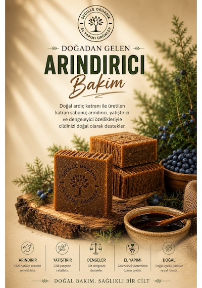 Secille Soğuk Döküm Ardıç Katranı Sabunu 120 G