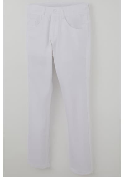 Konsept Erkek Çocuk Gabardin Pantolon Düğmeli Fermuarlı 5-9 Yaş, Ekru