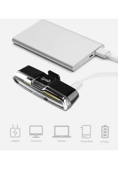 Forte GT Bisiklet USB şarjlı Led Kırmızı Mavi Beyaz Xbyc 6017-3