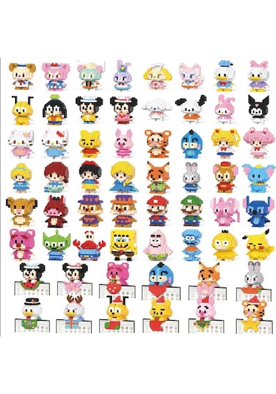 Pinkyday Disney Sürpriz Karakter Sürpriz Hediyeli 3d Yapboz Mini Blok Seti Sunster Company