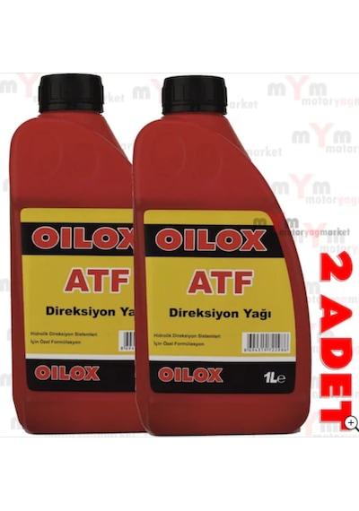 Oilox Atf Hidrolik Kırmızı Direksiyon Yağı 2 x 900 ML