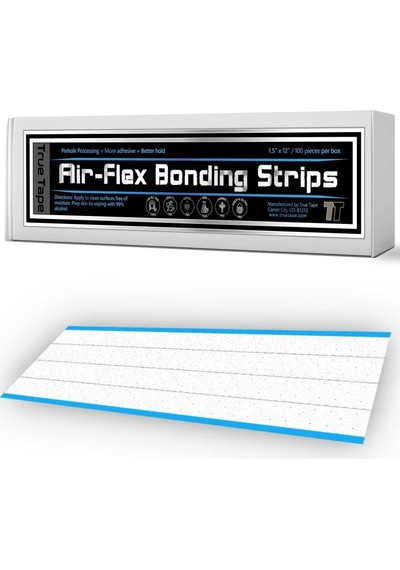 True Tape Air-flex Bonding Adhesive Protez Saç Bandı Delikli 3" X 12" 7,5 Cm X 30 Cm