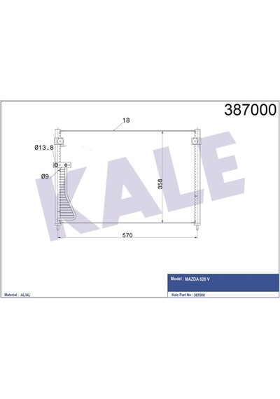 Kale Klıma Radyatoru Mazda 626 97-02 590 360x16 Klr-387000