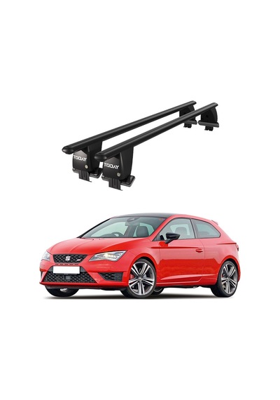 Royal Seat Leon 2009-2013 Uyumlu Siyah Kilitli Ara Atkı Port Bagaj Tavan Barı