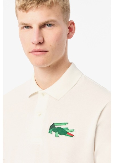 Lacoste Classic Fit Polo T-shirt Erkek Polo Yaka Tişört Beyaz