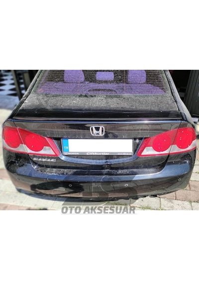 Honda Civic Fd6 Bagaj Üstü Black Piano Spoiler Bagaj Çıtası (Sts Oto Aksesuar) 01