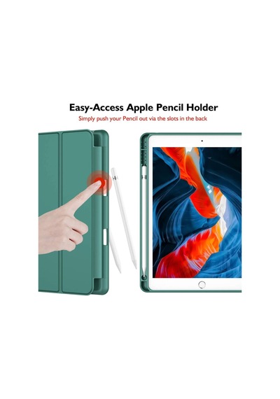 Apple Uyumlu iPad 9. Nesil 10.2" 2021 Kılıf Kalem Bölmeli Smart Case A26
