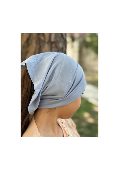 Aldaıyr Dikişli Hazır Pratik Geçmeli Düz Çocuk Boru Bone Gümüş